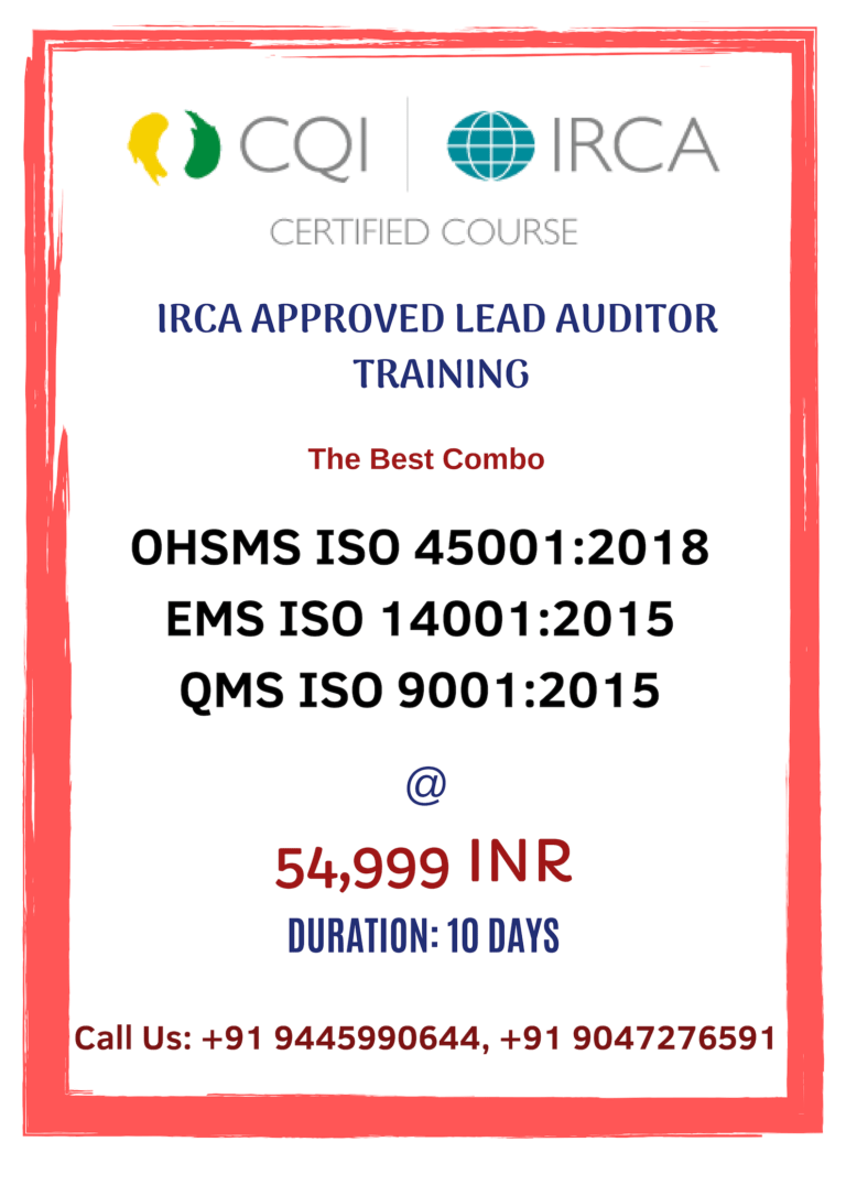 ISO 45001 LEAD AUDITOR – Iso Auditor Course